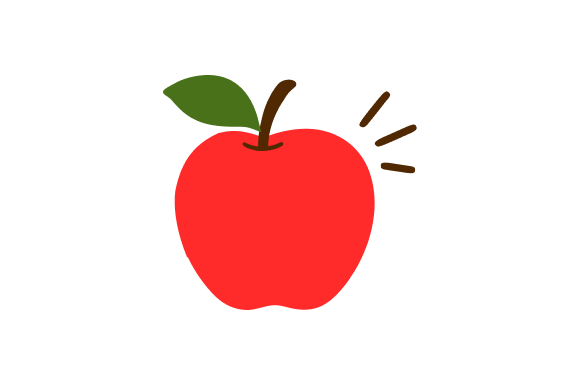 Apple Fresh Fruit Illustration: A Graphic Design Asset for Modern Branding