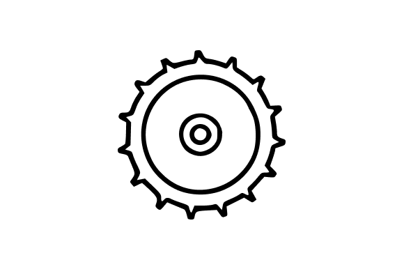 Circular Saw Blade Line Art Graphics