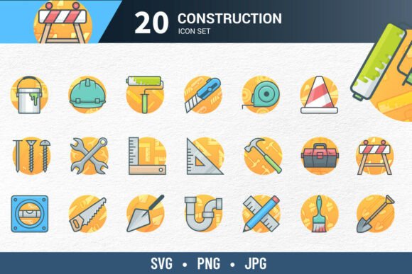 Construction Tools Graphics for Bold Branding
