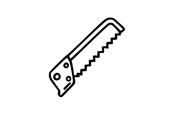 Coping Saw Line Art Clip Art Graphics