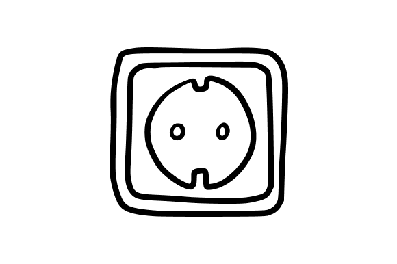 Electrical Outlet Socket Graphics for Crafters