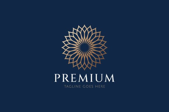 Geometric Premium Logo Floral Mandala