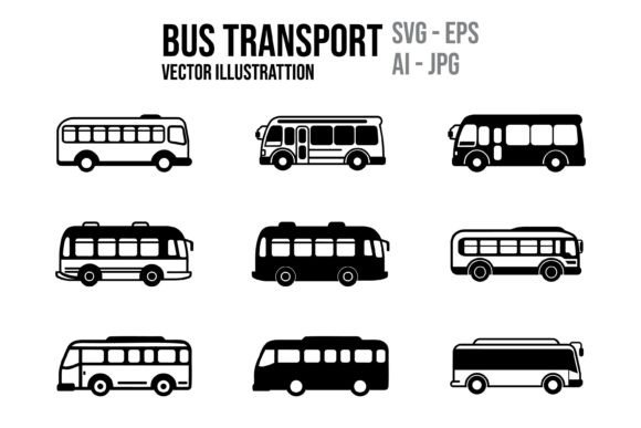 Icon Vector Bus Graphics