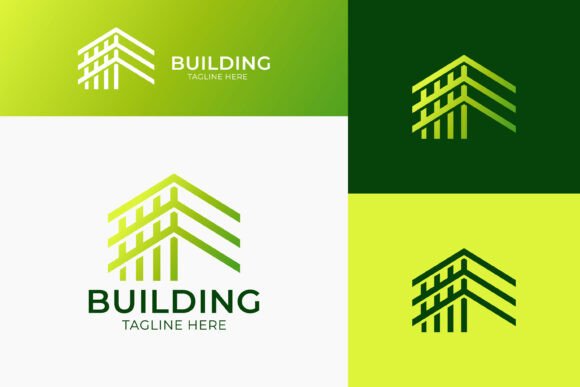 Logo Building Construction Frame Column Graphics