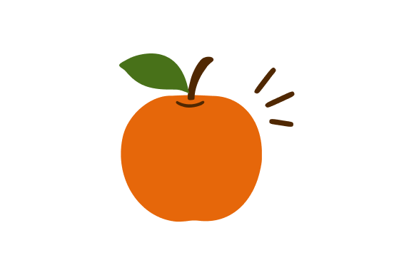 Orange Fruit Cartoon Graphics for Modern Editorial Design