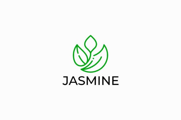 Revitalize Your Brand with Abstract Jasmine Floral Logo