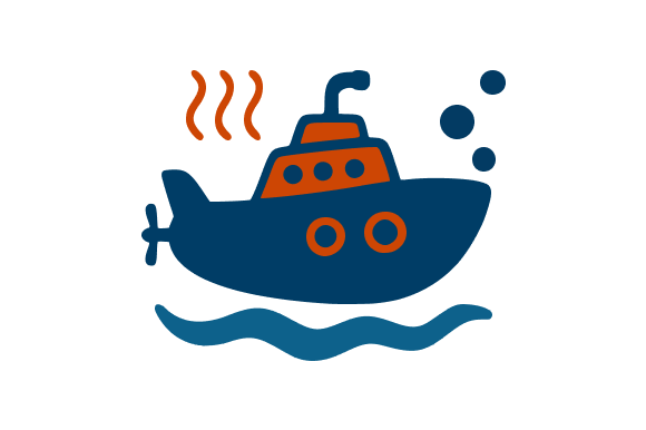 Ship Boat Cartoon Flat Style Graphics