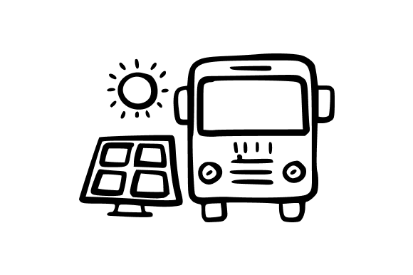 Solar Powered Bus Graphics